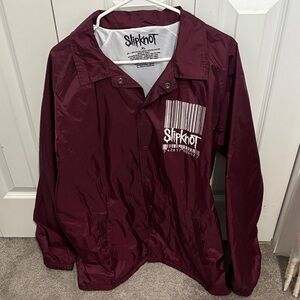 Slipknot Maroon Windbreaker Jacket